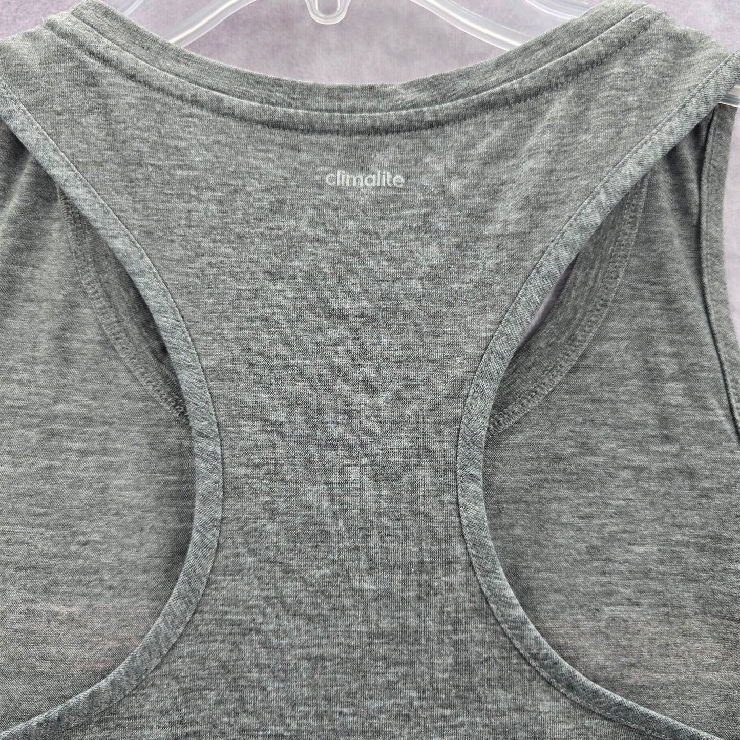 Adidas Gray Ultimate Tee Racerback Sleeveless Tank Top Large