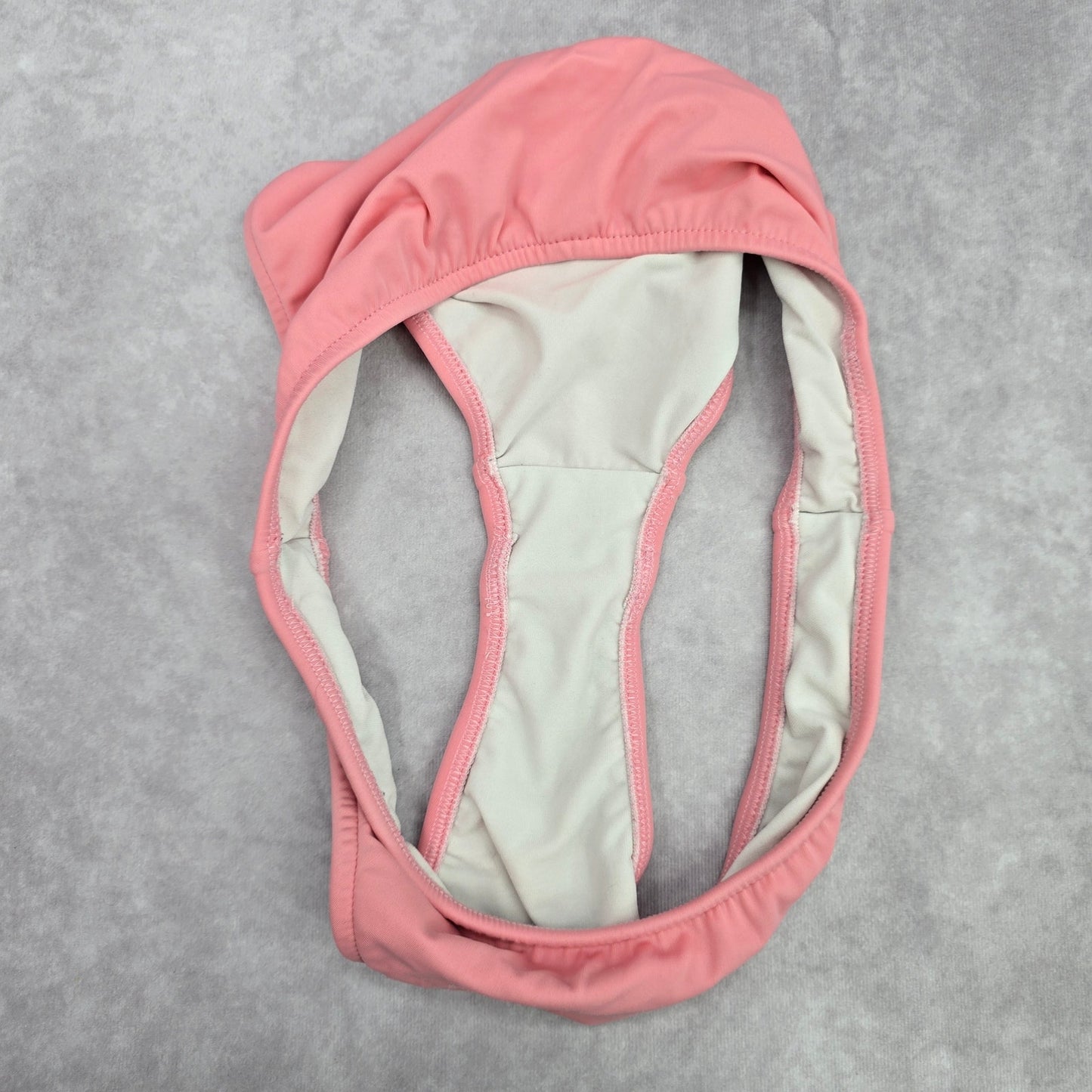 Venus Pink White Medium Cheeky Size 10 Bikini Bottom Swimwear