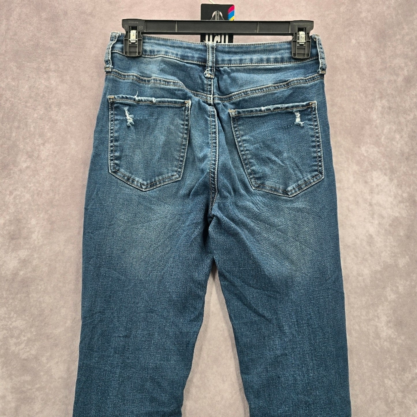 050. So Distressed Ultimate High Rise Denim Jeggings Blue Pants Jeans Skinny 3