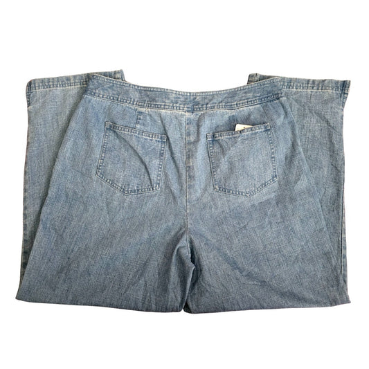 Talbots Blue Denim Straight Leg Cotton Jeans Pants Bottoms Size 12