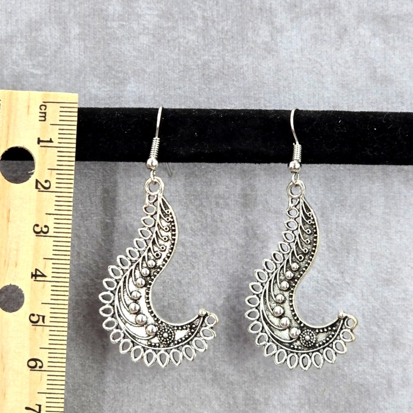 Zara Silver Boho Drop Hook Dangle Floral Leaf Earring Fashion Jewelry JB2-100