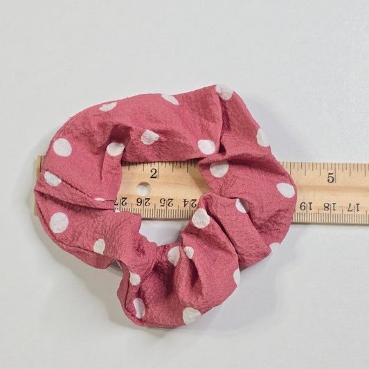 Pink Polka Dot Accessories Scrunchie Hair Tie Hair Band Elastic Stretch SB28