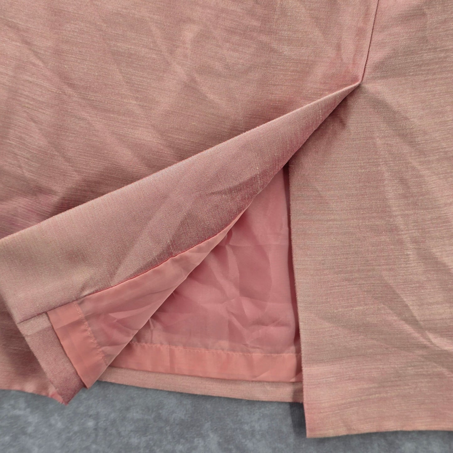 Kasper Pink Pencil Knee Length Suit Lined Metallic Evening Mauve Skirt Medium 10