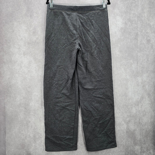 Hanes Eco Smart Gray Pullon Wide Straight Leg Trousers Joggers Pants S Small