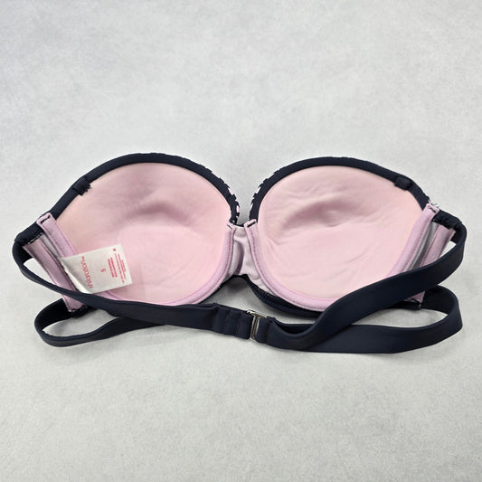 Xhilaration Gray Pink Cutout Padded Bra Bikini Bralette Swim Top S Small