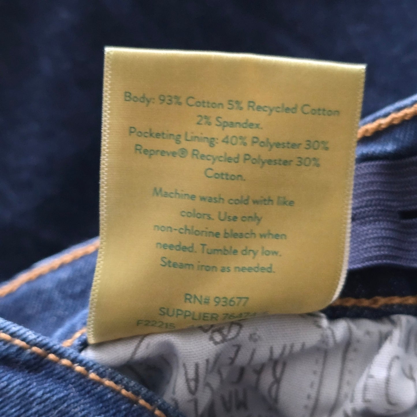 061. There Abouts Blue Straight Skinny Fit Denim Pants Jeans 16