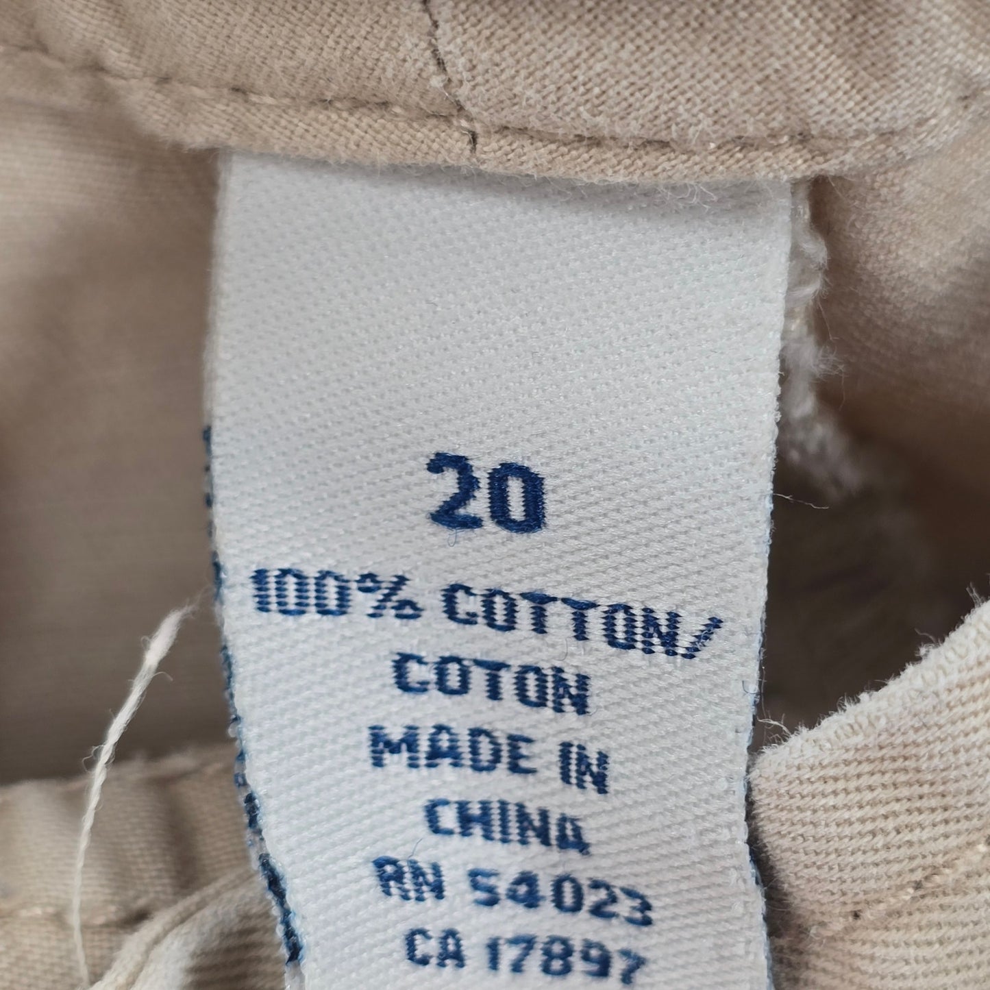 Old Navy Khaki Tan Low Waist Cargo Bermuda Cotton Bottoms Pants Shorts Plus 20