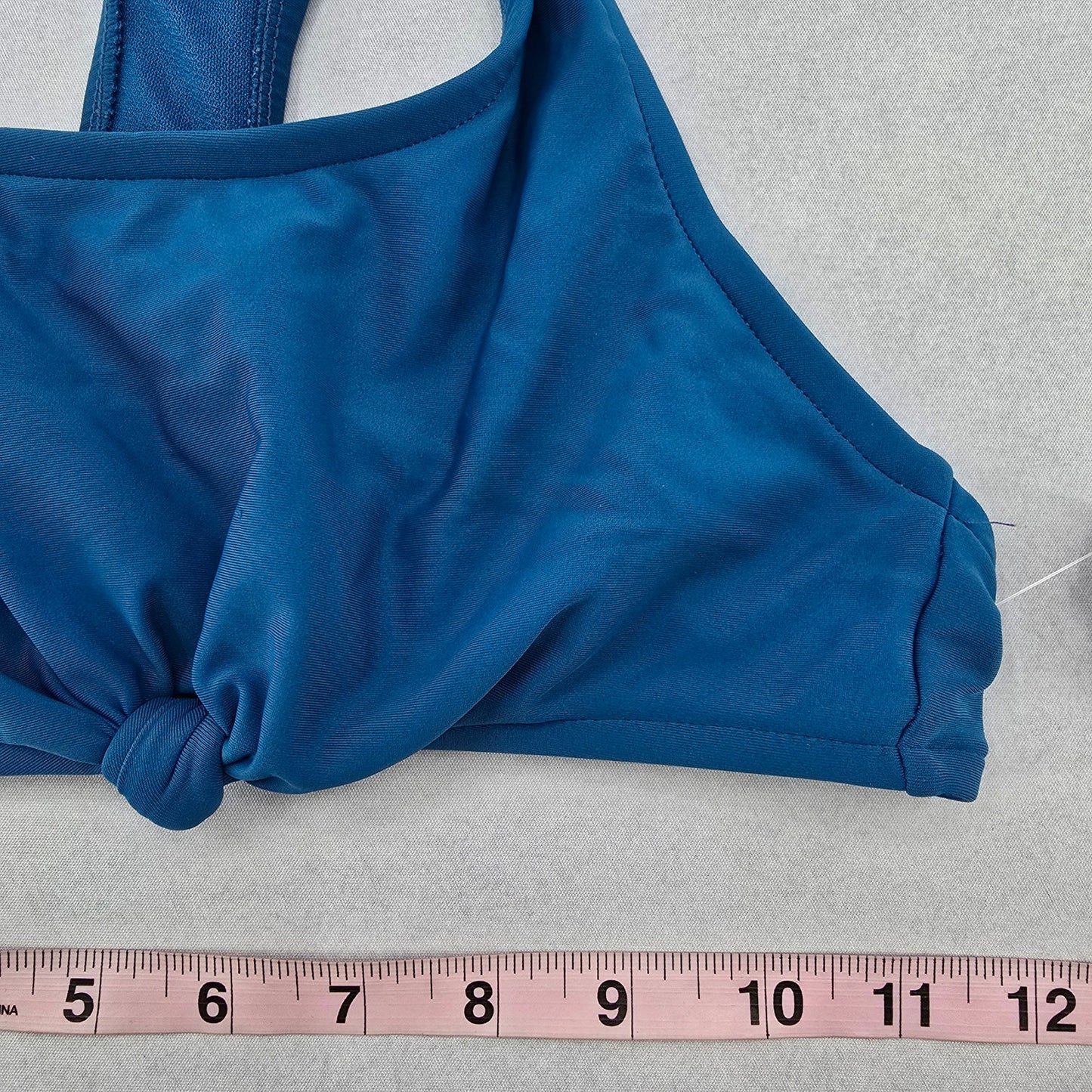 No Boundaries Blue Knot Sports Bra Active Bikini Bralette Swim Top S Small