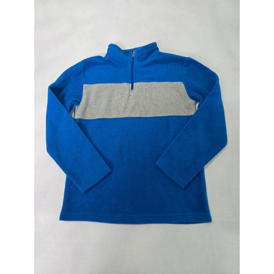 Blue Fleece Pullover Quarter Zip Boys Large 10/12