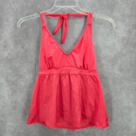 Venus Pink Halter Padded Swimwear Swimsuit Tankini Tank Top Medium M 10