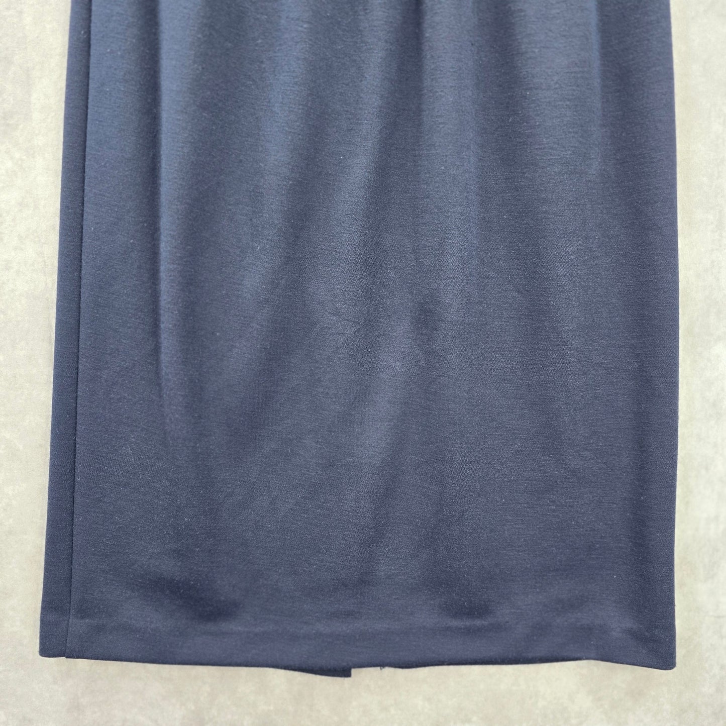 Leslie Fay Blue Knee Length Slit Stretch Executive Skirt Plus 14