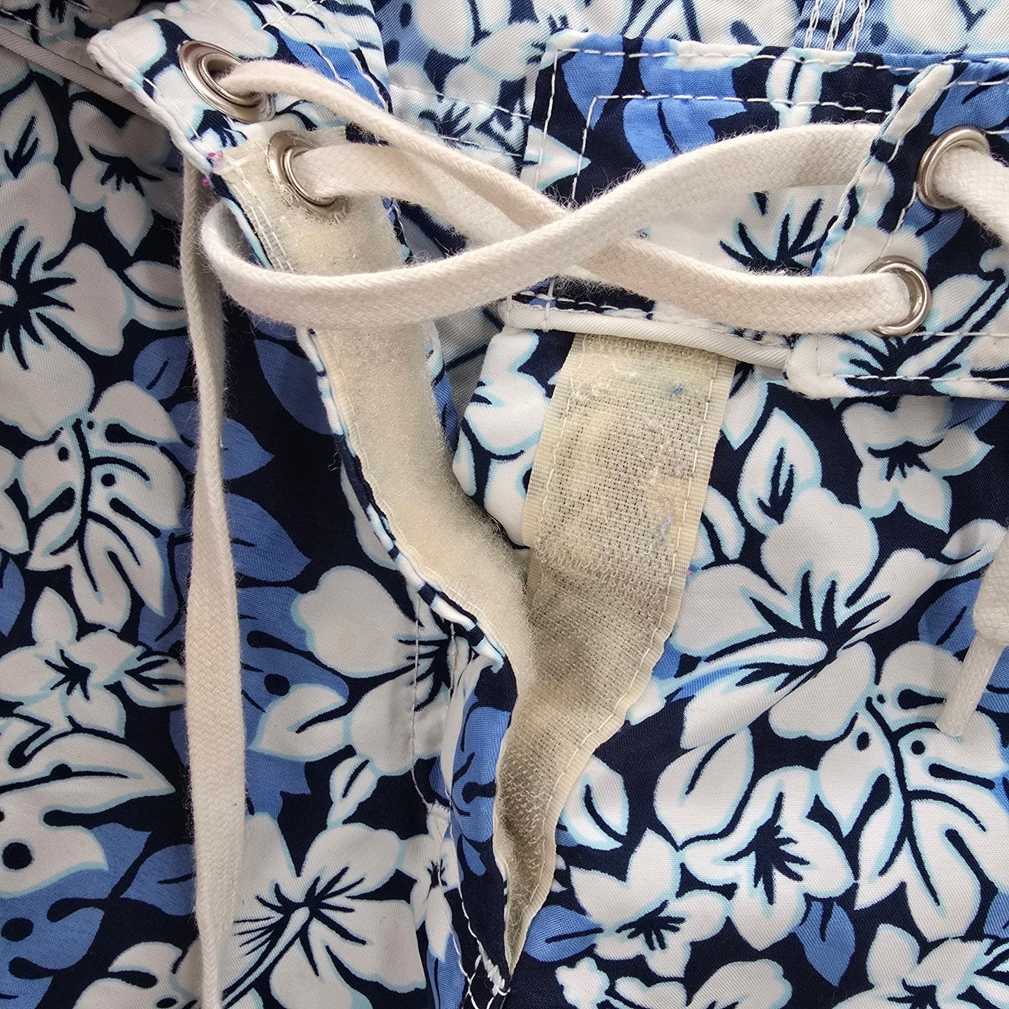 Skyo Blue White Floral Mini Board Pants Shorts Bottom Swimwear 7