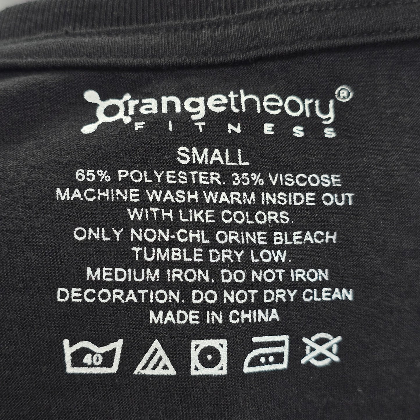 Orangetheory Fitness Black Activewear Sportswear Streetwear Tshirt Top Small