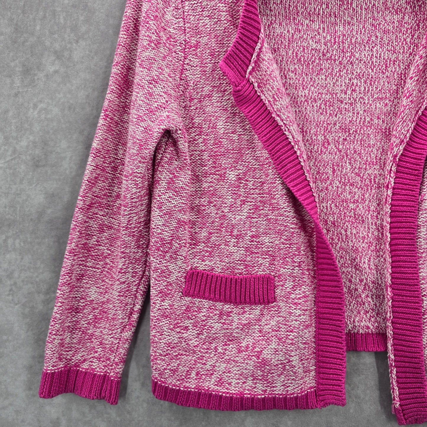 NYCC Plink Open Cardigan Sweater Long Sleeve Pocket Cotton Preppy Boho Medium