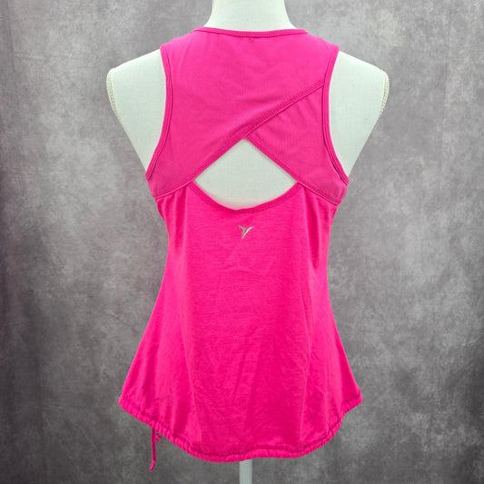 Old Navy Active Pink Crisscross Cutout Back Sportswear Tank Top Small
