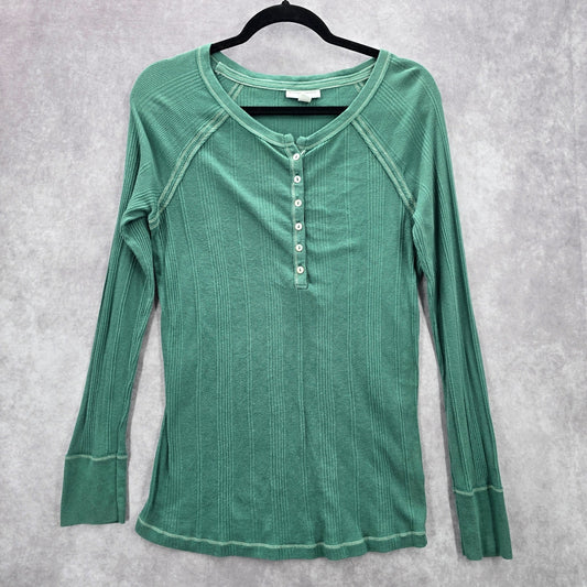 Liz Lange Maternity Green Long Sleeve Pullover Top Sweater Large