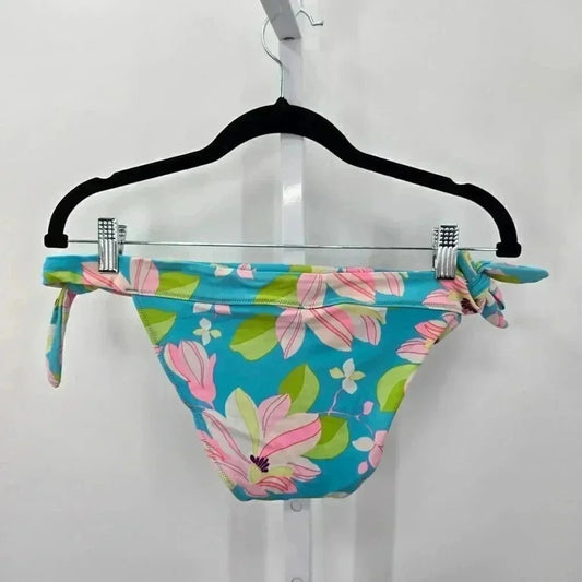 Victoria Secret Side Tie Bikini Bottoms Blue Swimwear Swimsuit Small