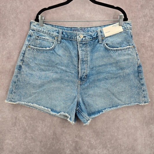 Arizona Jeans Co Blue Hi Rise Button Jeans Cotton Denim Pants Shorts Plus 19