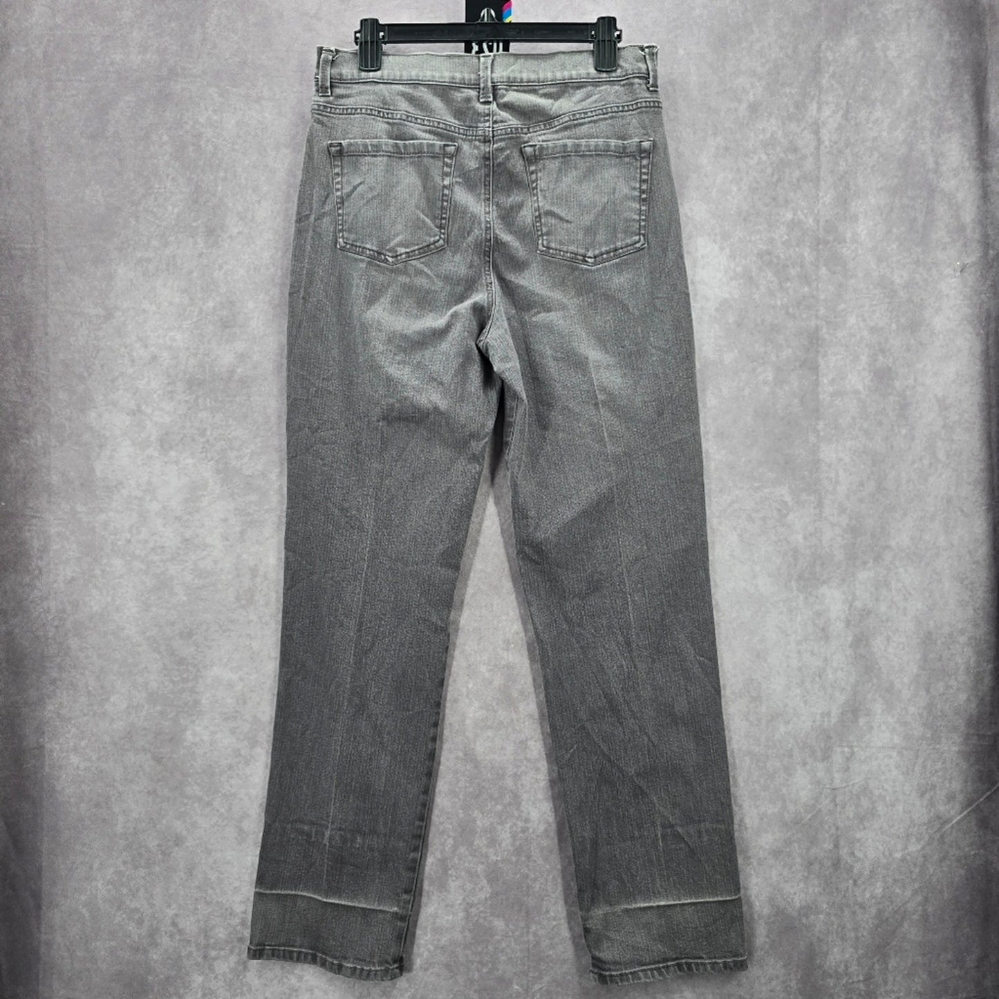 023. Gloria Vanderbilt Gray Amanda Straight Leg Denim Pants Jeans 12