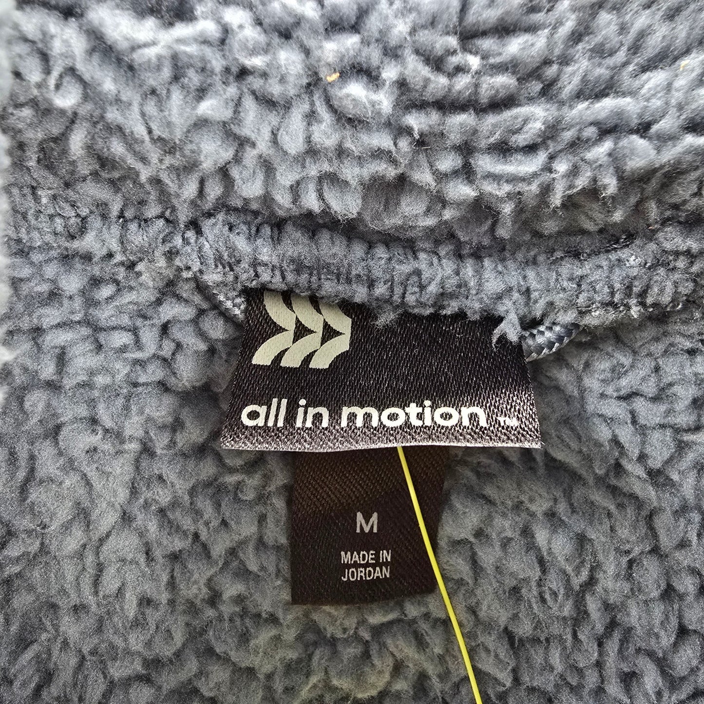 All In Motion Pullover Blue Fuzz Plush Sweater Cardigan Long Sleeve Short Medium