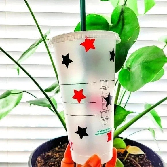 Starbucks 24oz Pumpkin Stars Cup Much Reusable Cold Tumbler