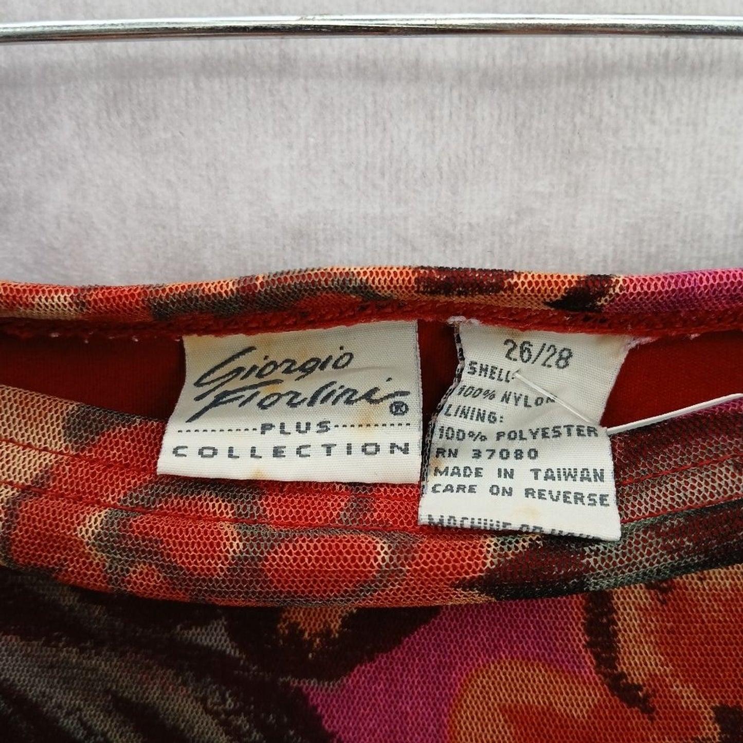 Giorgio Fiorline Plus Collection Floral Midi Pullon Skirt 26/28 3XL