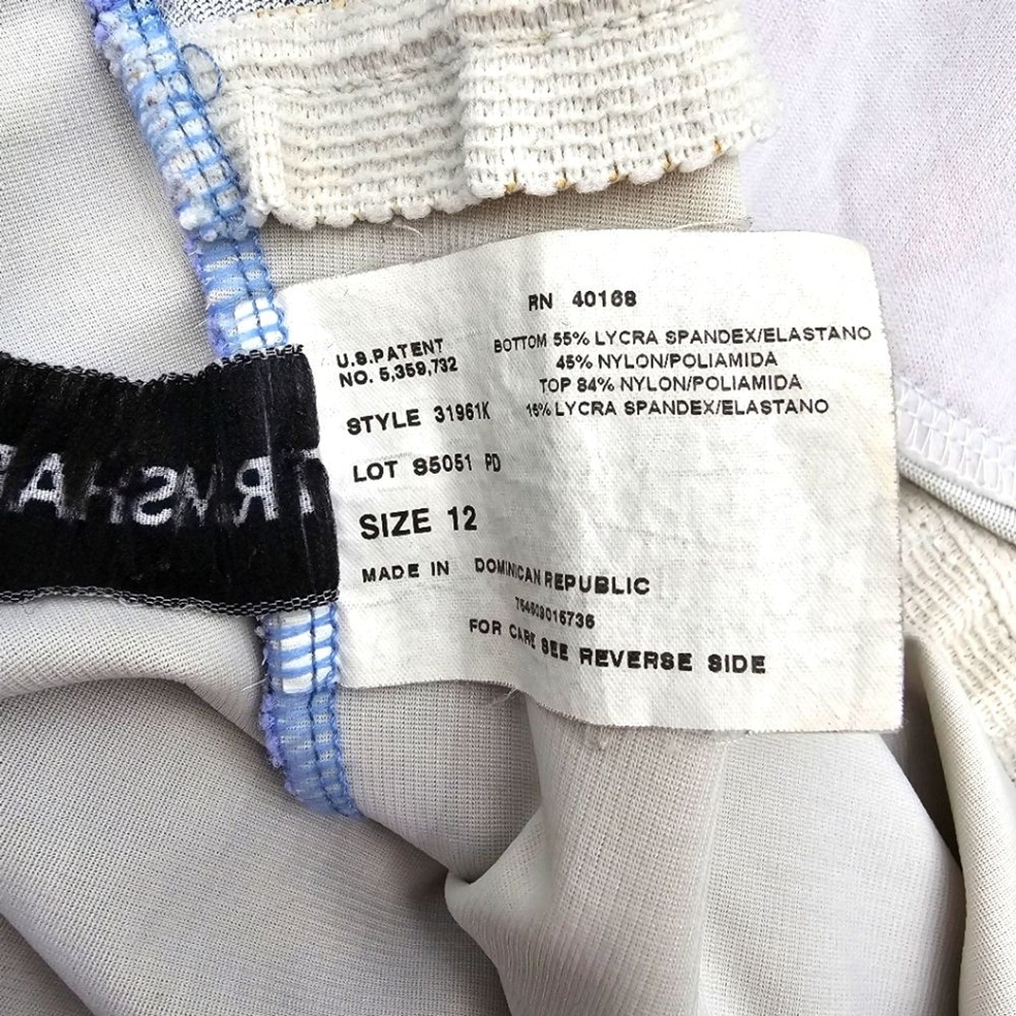 TrimShaper Purple Black Polka Dot One Piece Swimsuit Tummy Control 12