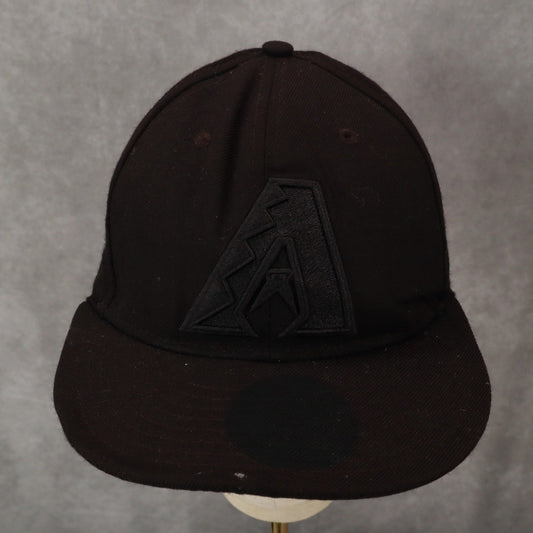 New Era Black Arizona Diamondbacks 59Fifty 7 3/8 Fitted Baseball Cap Hat