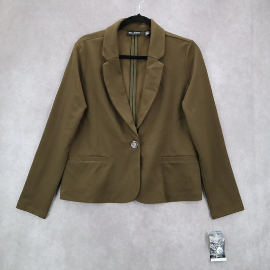 Nine Leonard Green Notched Business Casual Formal Coat Jacket Blazer Medium