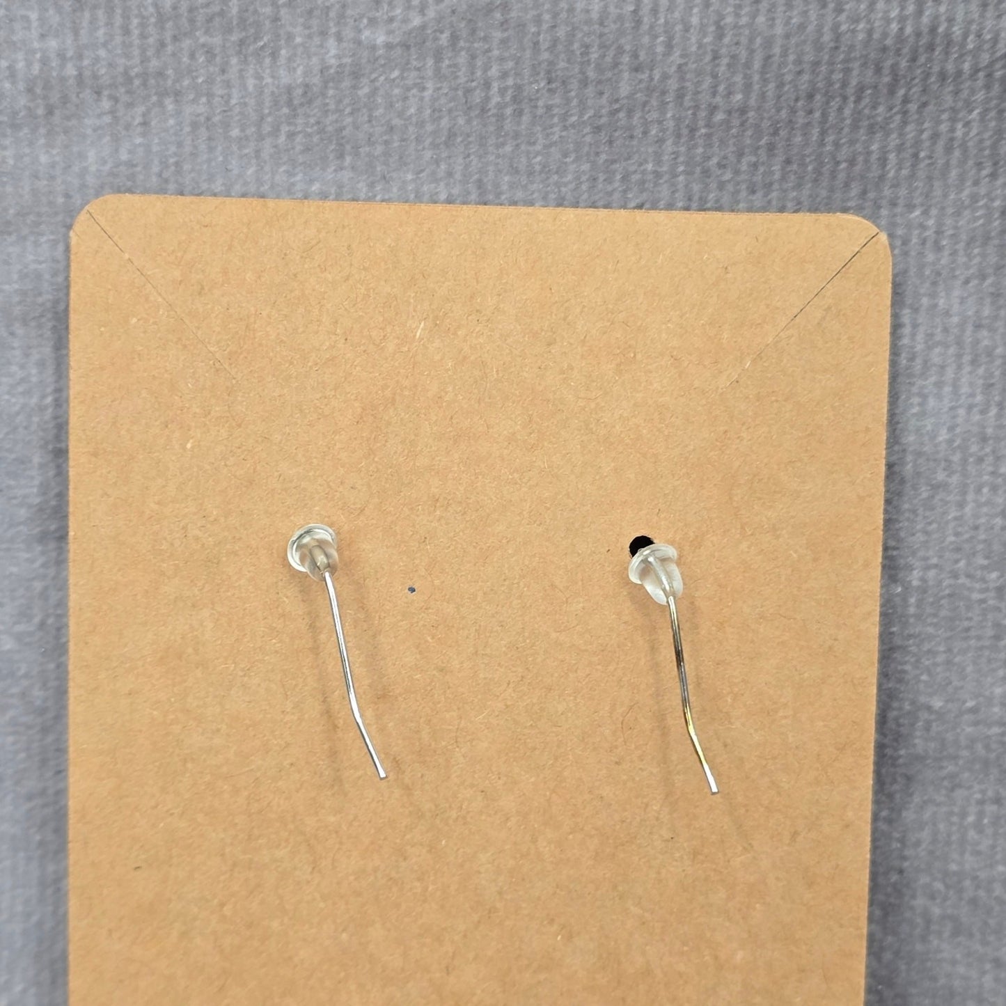 Black Teardrop Hook Floral Handmade Earrings JB1E4