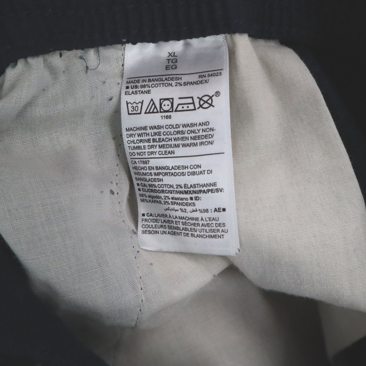 Old Navy Blue Jogger Pull On Elastic Trouser Cargo Cotton Tapered Mens Pants XL