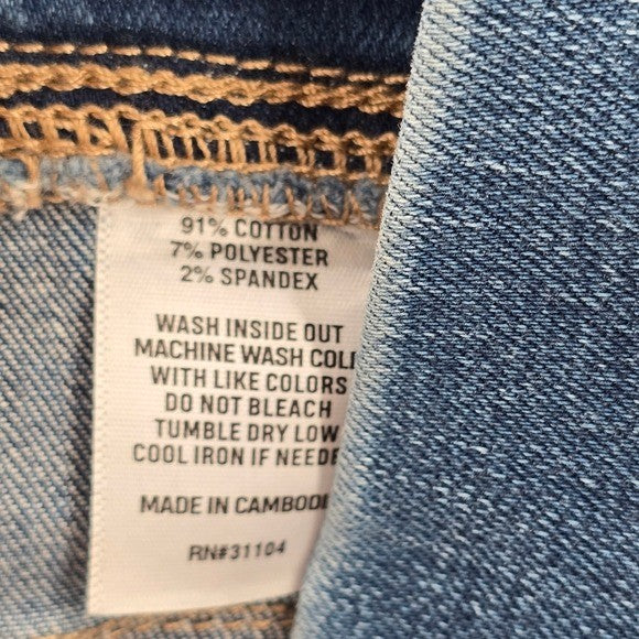 Wonderly Blue Pull-On Super Skinny Denim Jeggings Jeans Pants 8S