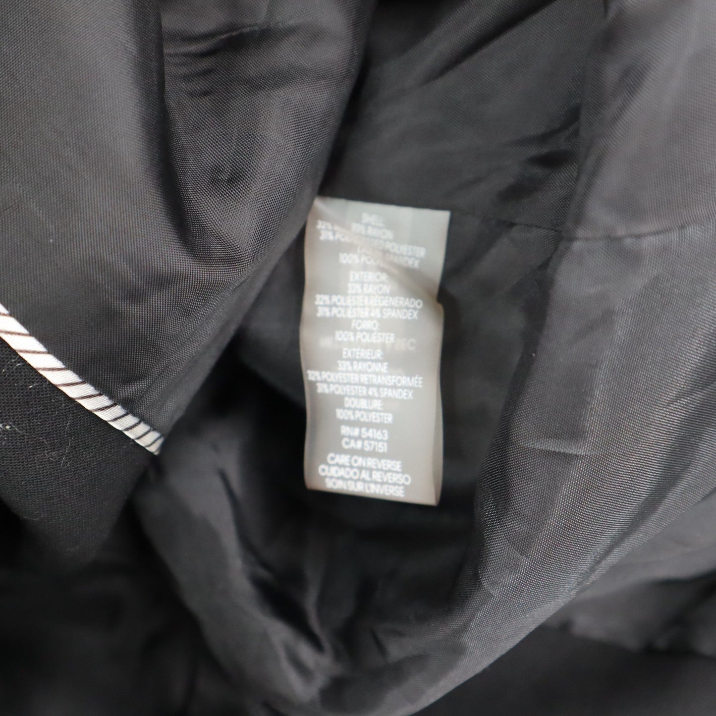 Calvin Klein Black Fish Mouth Formal Preppy Cocktail Coat Jacket Blazer 10