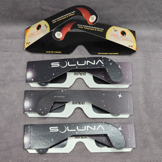 Lunt Solar System Original Solar Eclipse Safety Glasses ISO Certified 2024