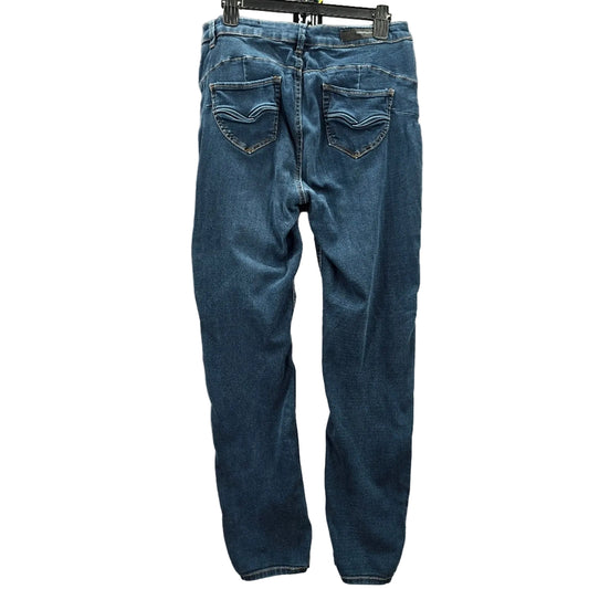 Rue21 Twentyone Black Blue Denim Pants Straight Stretch Skinny Jeans 13/14R