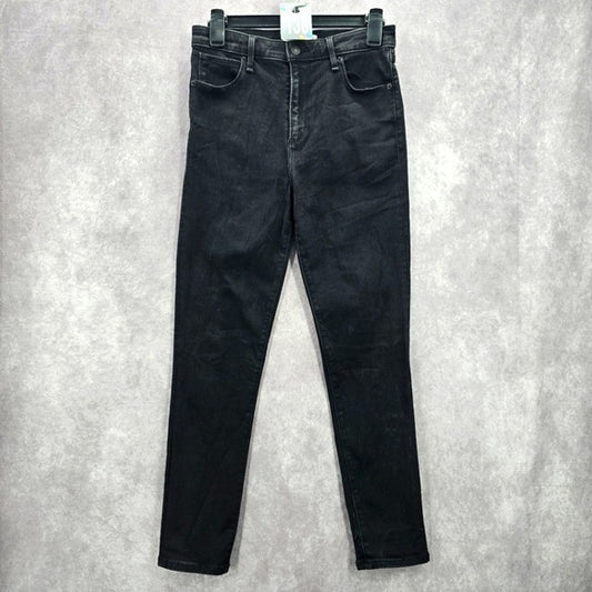 Abercrombie & Fitch Black Super Skinny High Rise Denim Jeans 6/28