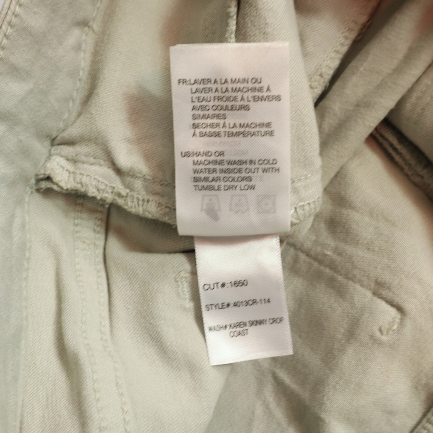 Articles of Society Gray Skinny Soft Stretch Y2K Indie Streetwear Skater Pant 25