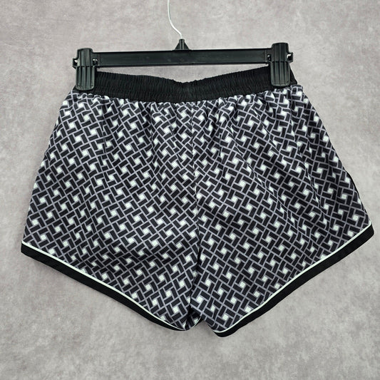 Be Inspired Black White Active Running Jogging Yoga Shorts Extra Small XS