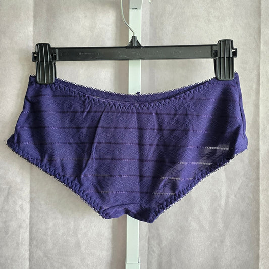 Purple Lace Elastic Pull On Flirty Ladies Intimate Underwear NWT M Medium