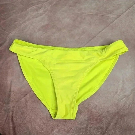 No Boundaries Yellow Green Bikini Bottom Swimwear Size Large 11-13