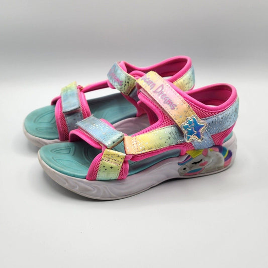 Sketchers Girls Unicorn Dreams Sandal Majes Sneaker Size 1