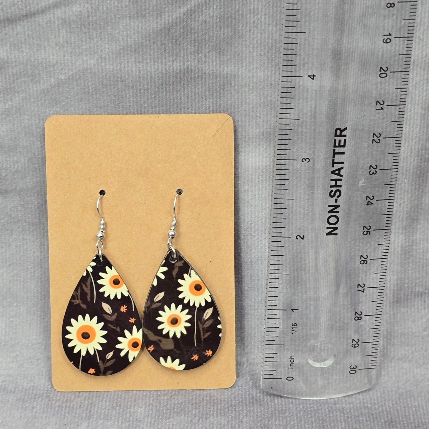 Teardrop Hook Floral Handmade Earrings JB1E10