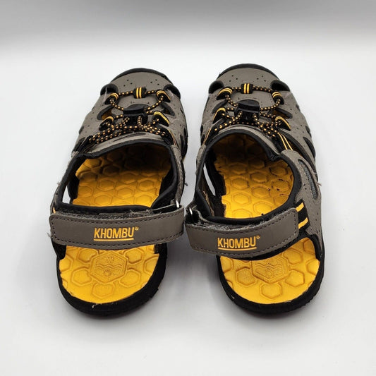 Khombu Kids Athletic Boys Grey Active Strap Sandals Size 3