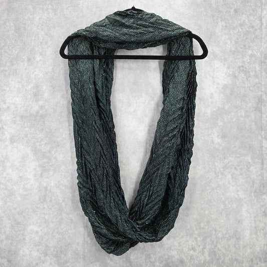 Black Silver Chevron Wide Infinity Wrap Hijab Dupatta Shawl Scarves Scarf