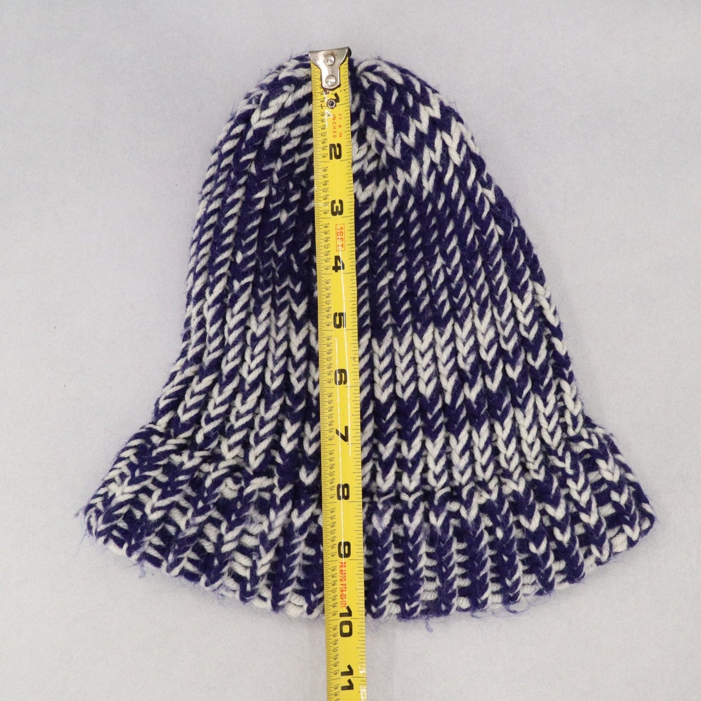 Purple Cable Knit Y2K Vintage Hippy Unisex Cottage Boho Bucket Beanie Cap Hat