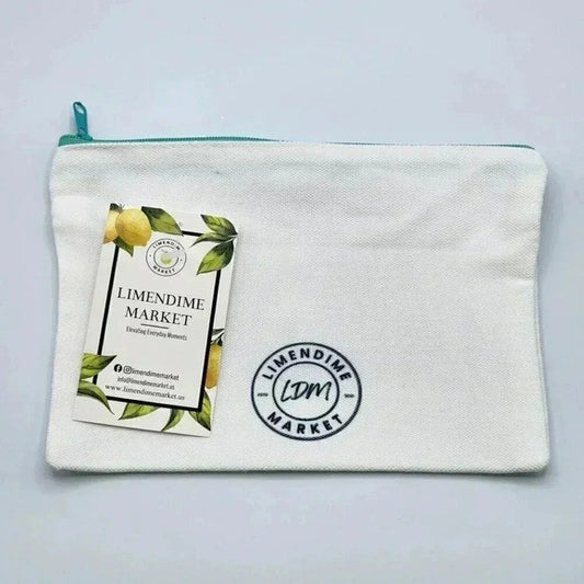 Alhamdulillah Canvas Zipper Pencil Bag Makeup Bag Pouch Bag Handmade NWT