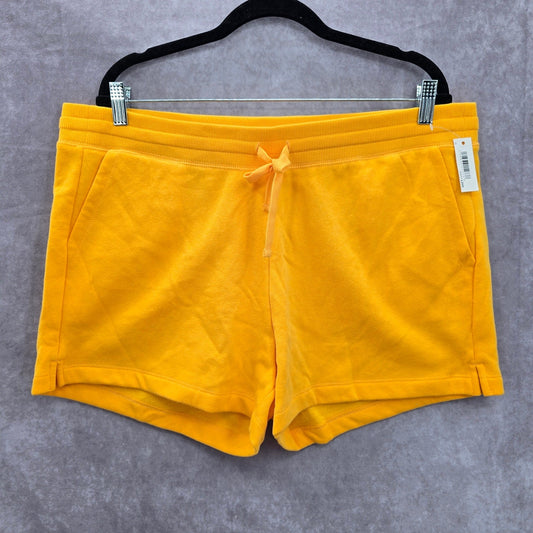 Amazon Essentials Yellow Flat Front Bermuda Active Bottoms Pants Shorts XL