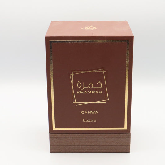 Lattafa Qahwa Khamrah Eau De Parfum 100ML 3.4FL OZ Empty Collectors Display Box