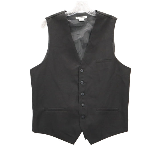 Daniel Elissa Black 5 Button Point Waistcoat Tuxedo Formal Suit Vest Medium 42R