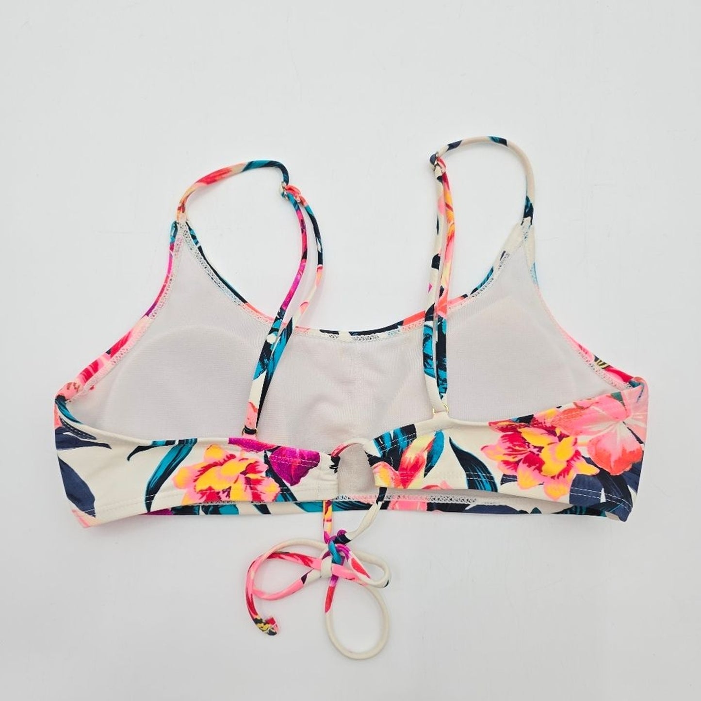 Old Navy Floral Bikini Top Small Padded Adjustable Strap Swimwear Swimsuit